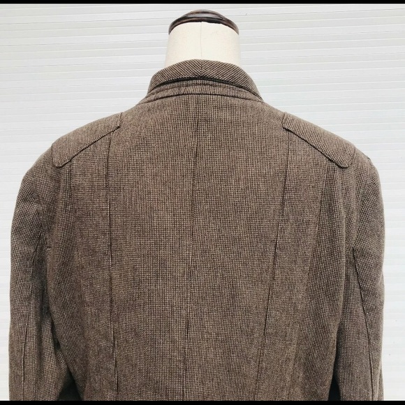 Zara Man Men’s CasualBrown Wool Coat Size Large/42 AUS Winter Jacket - Picture 4 of 6